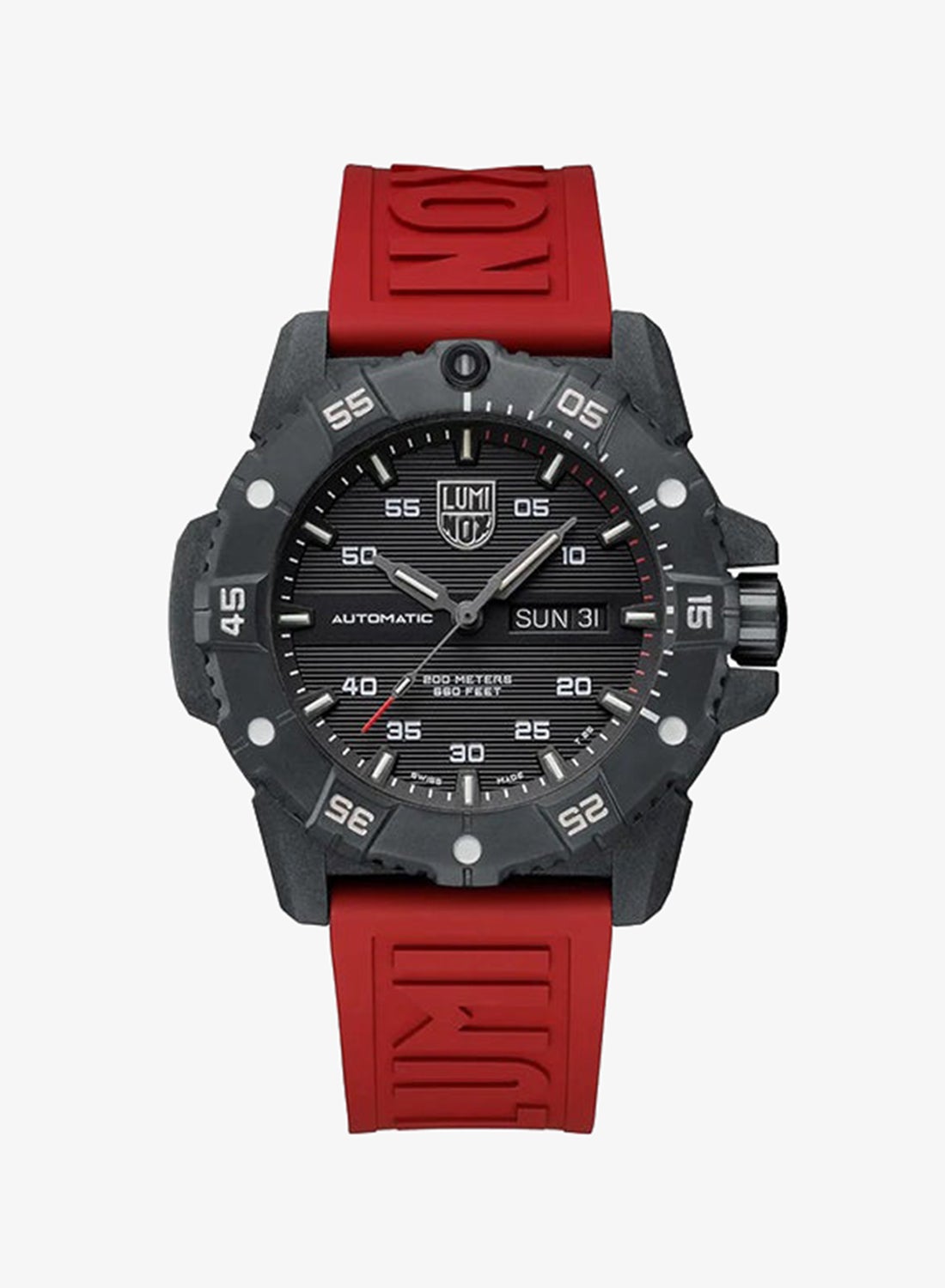 ساعة LUMINOX بعقارب من المطاط