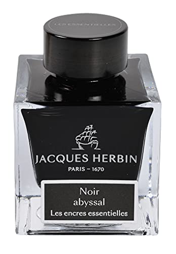 Herbin Hbj13109 Jack Essential Ink 50ml Deep Sea Black for Fountain Pen Glass Pen Dip Pen