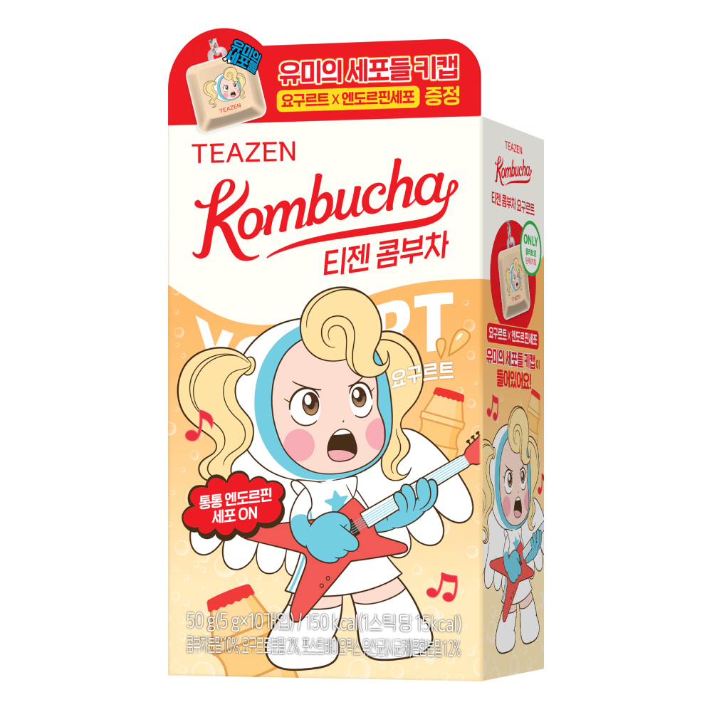 كومبوتشا Teazen بعدد 10 أكياس — [Yumi's Cells] [مجموعة] زبادي 10 أكياس (+ميدالية مفاتيح Keycap)