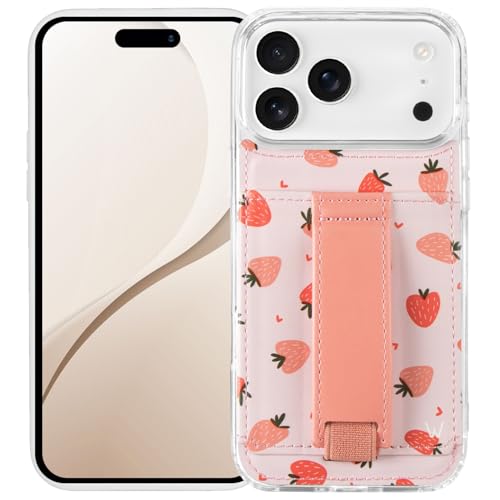 Walli Cases for iPhone 17 Pro Max Case Aesthetic Wallet Phone Case Card Holder Securely Holds up to 2 Cards Cute Trendy Phone Cover for Women fits iPhone 17 Pro Max with Kickstand