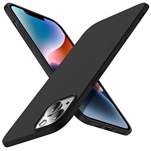 Xlevel Compatible iPhone 14 Plus Case Slim Fit UltraThin Guardian Series Soft TPU Matte Finish Coating Phone Cases Lightweight AntiScratch Back Cover Grip 67 2022Black